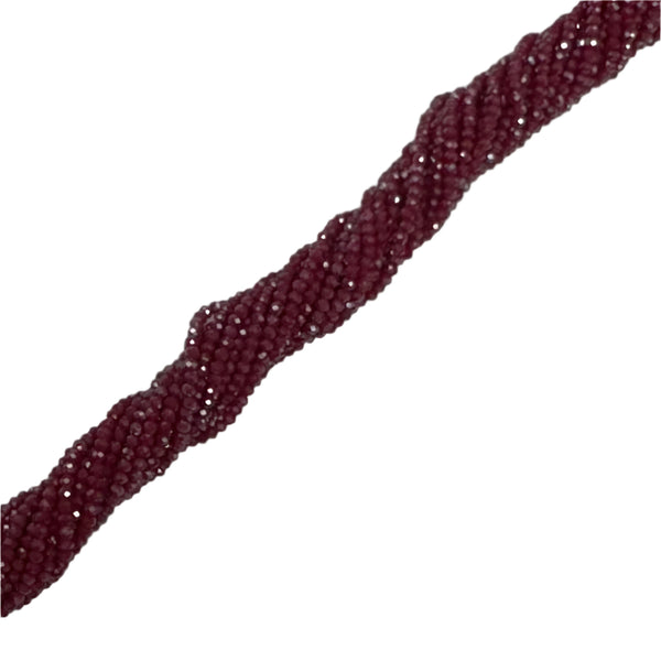 Rondelle de Cristal Rojo