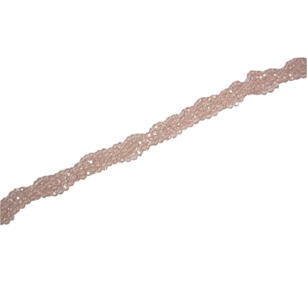 Rondelle de Cristal Pink Blush