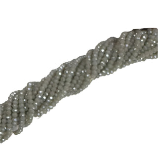 Rondelle de Cristal Opalo Gris