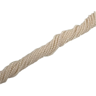 Rondelle de Cristal Glossy Ivory