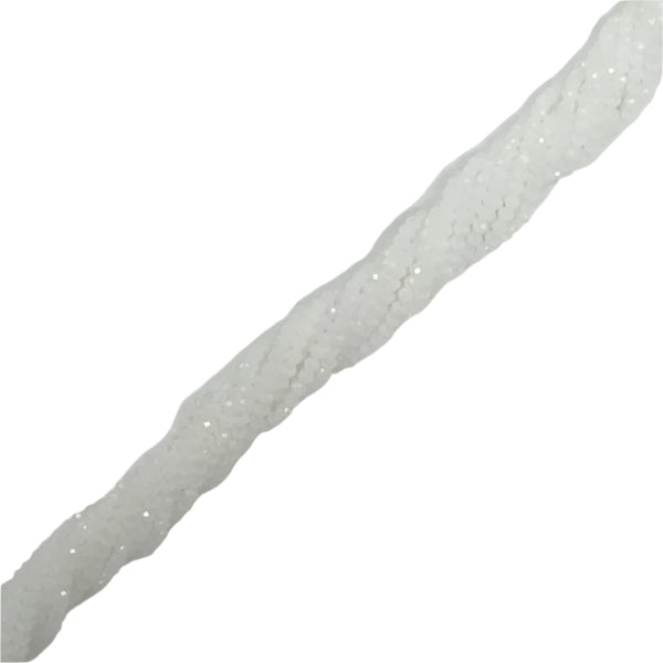 Rondelle de Cristal Blanco