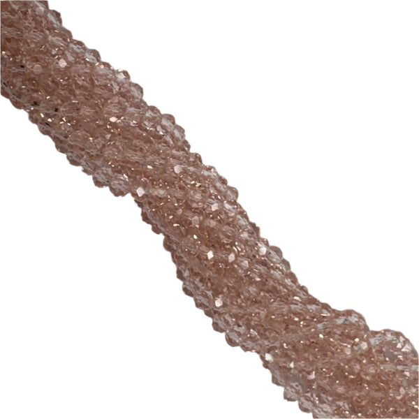 Rondelle de Cristal Pink Blush