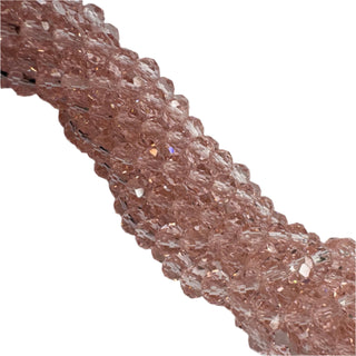 Rondelle de Cristal Pink Blush