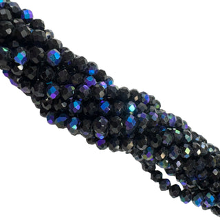 Rondelle de Cristal Multi Tono Azul