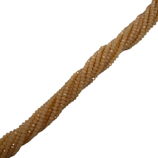 Rondelle de Cristal Beige