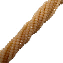 Rondelle de Cristal Beige
