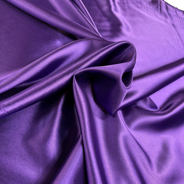 Purple, Satin Stretch 60" 100% Polyester