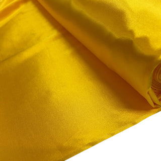 Satin Stretch Fabric, 60" Wide- 100% Polyester, Yellow