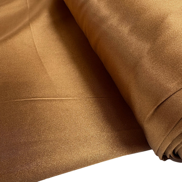 Tan, Satin Stretch 60" 100% Polyester