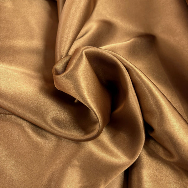 Tan, Satin Stretch 60" 100% Polyester
