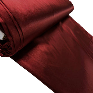 Satin Stretch Fabric, 60" Wide- 100% Polyester, Burgandy