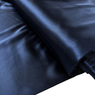 Satin Stretch Fabric, 60" Wide- 100% Polyester, Navy