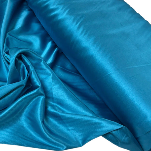 Turquoise, Satin Stretch 60" 100% Polyester