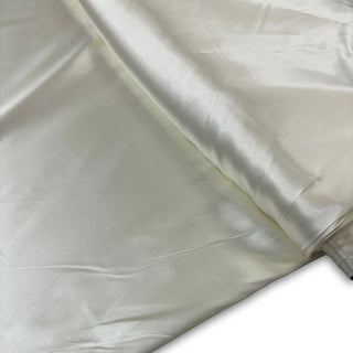 Eggshell White, Satin Stretch 60" 100% Polyester