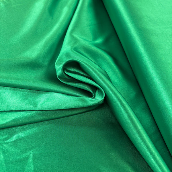 Kelly Green, Satin Stretch 60" 100% Polyester