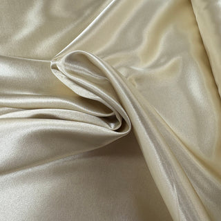 Ivory, Satin Stretch 60" 100% Polyester