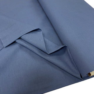 Oxford Fabric, 60" Wide - 75% Cotton, 25% Polyester, Pigeon Blue