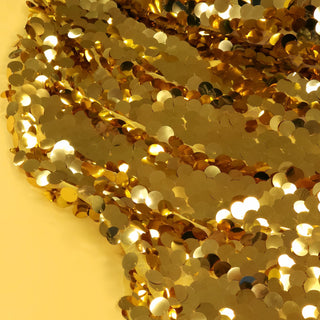 Large Sequins Fabric, Gold - 60" Wide