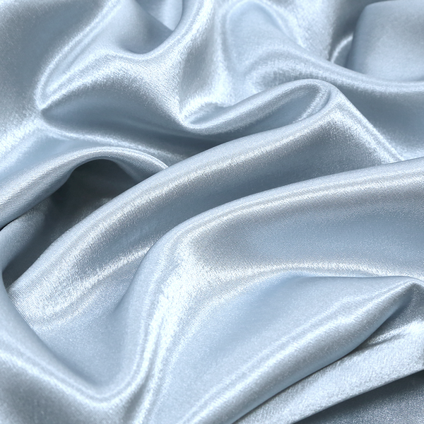 Tela Crepe Back Satin 58", 100% Poliéster - Ice Blue