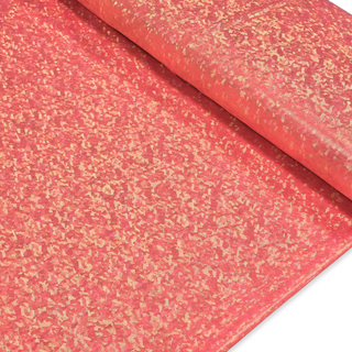 Tela Licra Holográfica 60", Estampado de Cristal Coral - 1 yarda