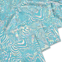 60" Holographic Lycra Fabric, Poly / Spandex - Dark Gold and Black