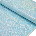 Tela Licra Holográfica 60", Estampado de Cristal Aqua - 1 yarda