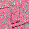 60" Holographic Lycra Fabric, Poly / Spandex - Dark Gold and Black
