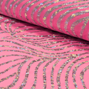 60" Holographic Lycra Fabric, Poly / Spandex - Dark Gold and Black