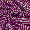60" Holographic Lycra Fabric, Poly / Spandex - Dark Gold and Black