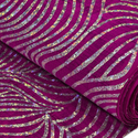 60" Holographic Lycra Fabric, Poly / Spandex - Dark Gold and Black