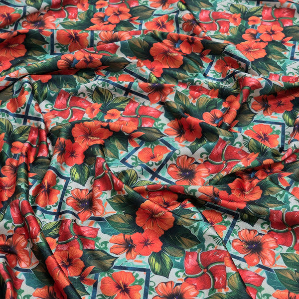 Licra Serena Sublimada / Lycra Serene, 58" Wide - 100% Polyester, Four Way Stretch - Flor de Maga