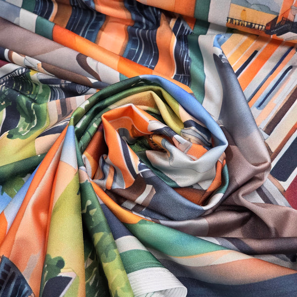 Licra Serena Sublimada / Lycra Serene, 58" Wide - 100% Polyester, Four Way Stretch - San Juan