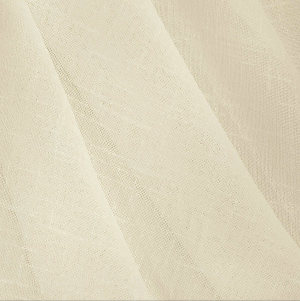 Ivory, 100% Polyester Linen Look Fabric - 110" wide; 1 Yard