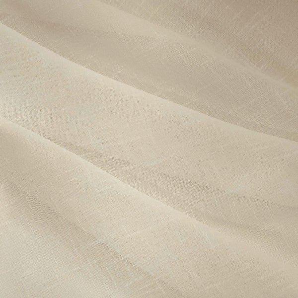 Natural, 100% Polyester Linen Look Fabric - 110" wide; 1 Yard