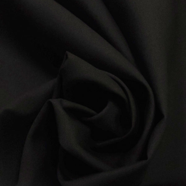 Oxford Fabric, 60" Wide - 75% Cotton, 25% Polyester, Black