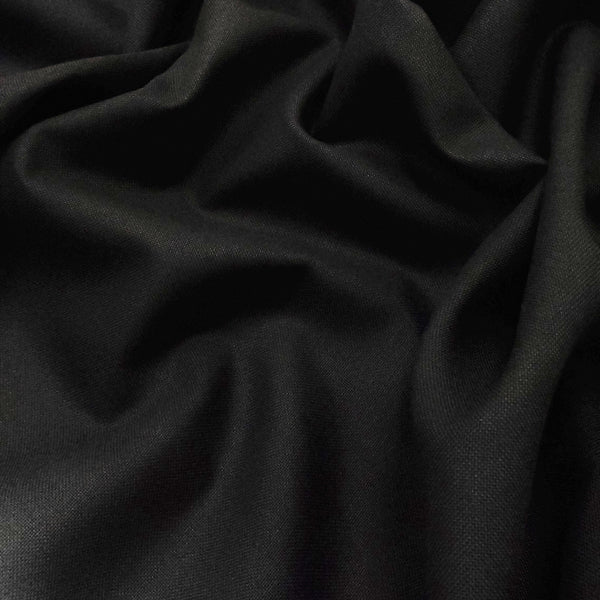 Oxford Fabric, 60" Wide - 75% Cotton, 25% Polyester, Black