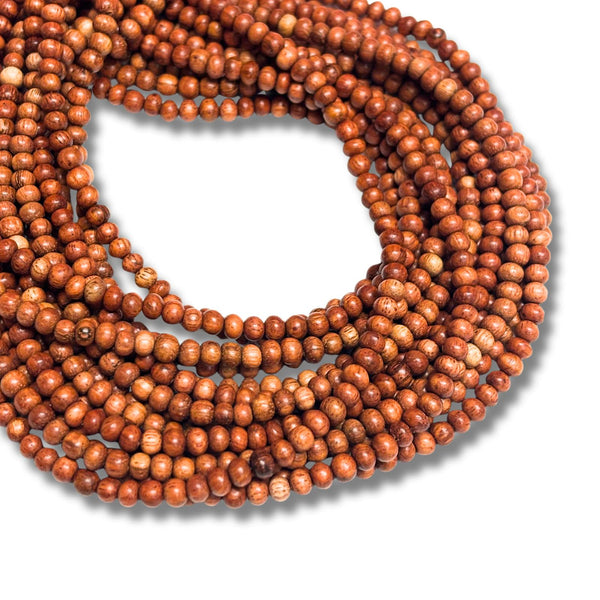 Cuentas Redondas de Madera Bayong - 5mm