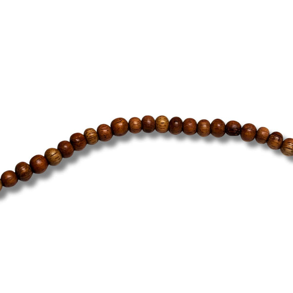 Cuentas Redondas de Madera Bayong - 5mm