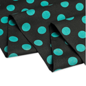 Tela Estampada de 100% Algodón 44" Polka Dots Grandes, Fern - 1 yarda