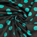 Tela Estampada de 100% Algodón 44" Polka Dots Grandes, Fern - 1 yarda