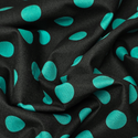 Tela Estampada de 100% Algodón 44" Polka Dots Grandes, Fern - 1 yarda