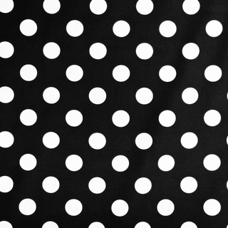 Tela Estampada de 100% Algodón 44" Polka Dots Grandes, Ink - 1 yarda