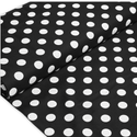 Tela Estampada de 100% Algodón 44" Polka Dots Grandes, Ink - 1 yarda