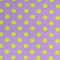 Tela Estampada de 100% Algodón 44" Polka Dots Grandes, Orchid - 1 yarda