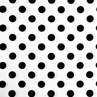Tela Estampada de 100% Algodón 44" Polka Dots Grandes, Paper - 1 yarda