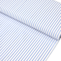 Tela Estampada de 100% Algodón 44" Rayas Finas, Azul - 1 yarda