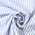 Tela Estampada de 100% Algodón 44" Rayas Finas, Azul - 1 yarda