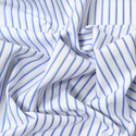 Tela Estampada de 100% Algodón 44" Rayas Finas, Azul - 1 yarda