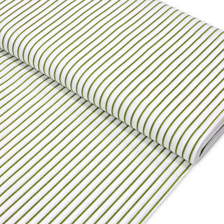 100% Cotton Printed Fabric, 44/45" Green Stripes