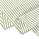 100% Cotton Printed Fabric, 44/45" Green Stripes